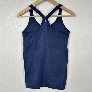 Lululemon Ebb to Street Tank Top Navy Blue Racerback Yoga Athletic Size 6